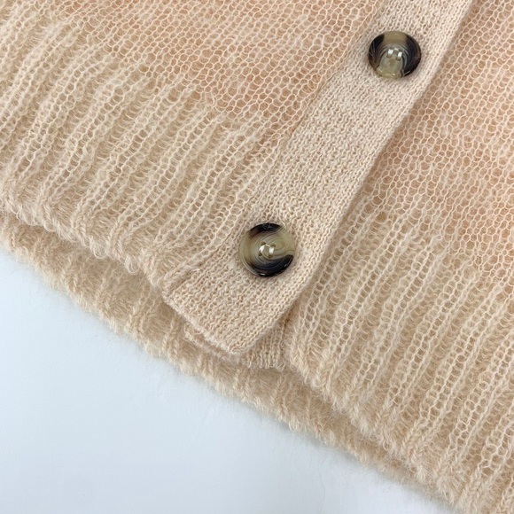 🍁ACNE STUDIOS mesh cardigan blush beige - Picture 11 of 15